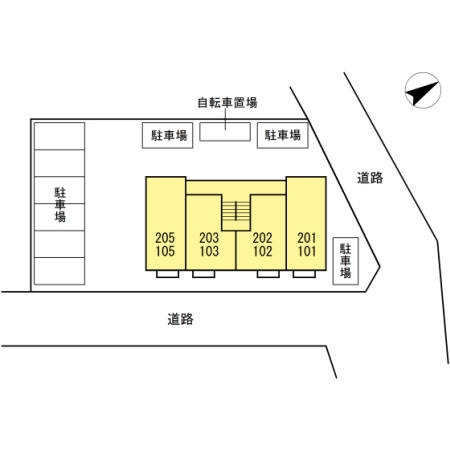クレアクールの区画図