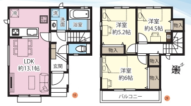 伊奈町栄四丁目76番　新築一戸建て　ハートフルタウン　A