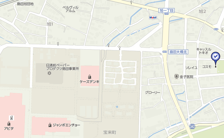 パークサイドⅡの地図