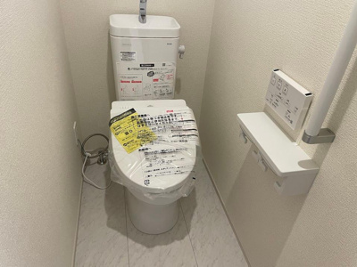 【トイレ】 | 東根市神町東【新築建売住宅】2号棟 | 節水タイプのトイレは水道代の節約に繋がります。