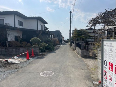 【前面道路含む現地写真】 | 東根市神町東【新築建売住宅】2号棟 | 前面道路になります。
