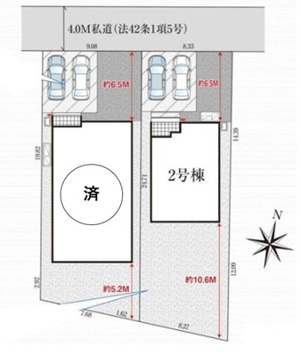 【区画図】 | 東根市神町東【新築建売住宅】2号棟 | 区画図
