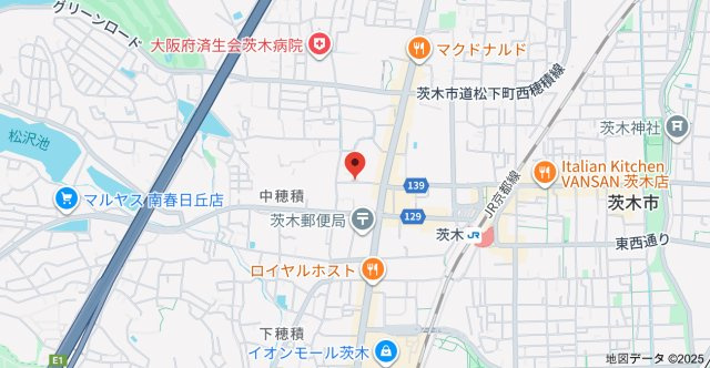 ジオ茨木中穂積の地図