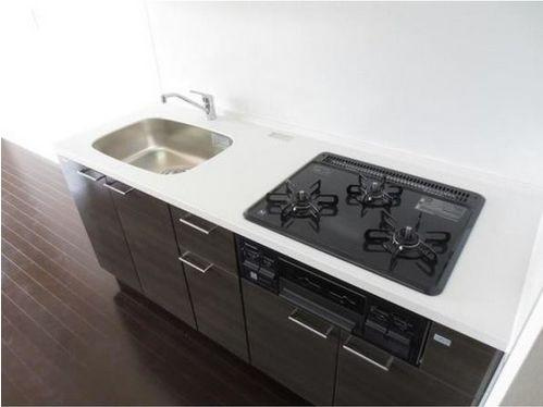 ピニエール浦和岸町のキッチン|★３口ガスシステムキッチン・魚焼きグリル付き。★