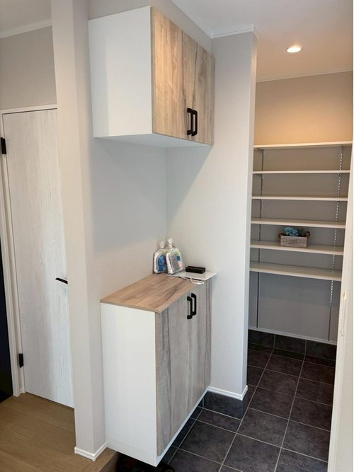 寒河江市西根【新築建売】☆平屋の収納|大きいシューズボックスはどんどん増える靴を散らかさずに収納できます。