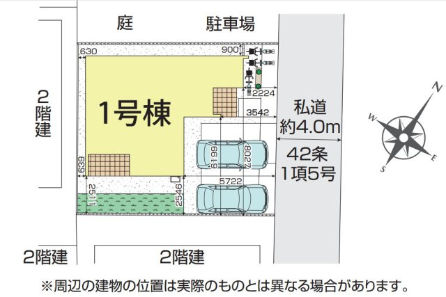 新築/ふじみ野市亀久保の区画図
