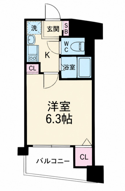 エイペックス大手通の間取り