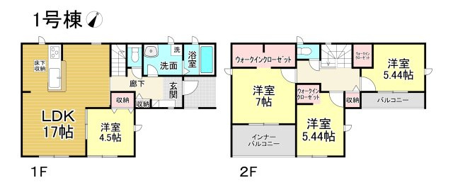【完成♪今からご案内可能】知多市寺本台3丁目 全2棟の区画図|全体区画数｜全2棟
◆駐車2台可能！(但し、車種による)
◎まずは、お気軽にお問い合わせください。現地を案内しながら周辺環境も見て頂けます。