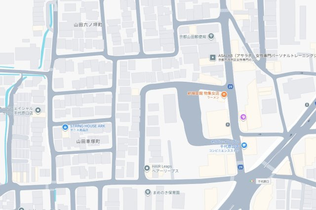京都市西京区山田車塚町　第3期　新築一戸建ての地図