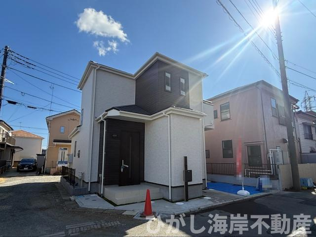 茅ヶ崎市香川４丁目　新築戸建の前面道路含む現地写真|現地外観