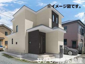 茅ヶ崎市香川４丁目　新築戸建の外観パース|イメージパスですので実際のものと少異なります 