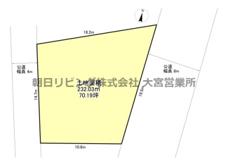 【土地図】 | 蓮田市根金古家付土地