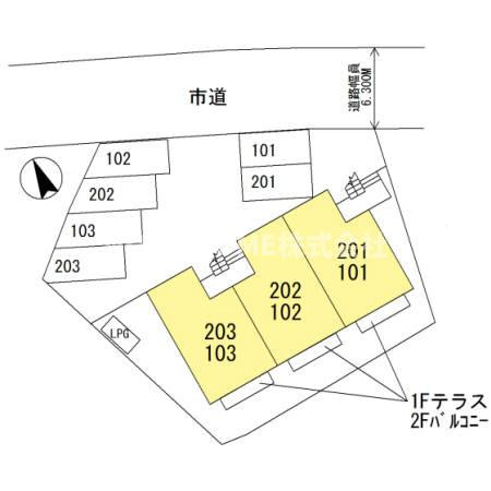 ヴェルジェの区画図|角部屋に空き予定です★