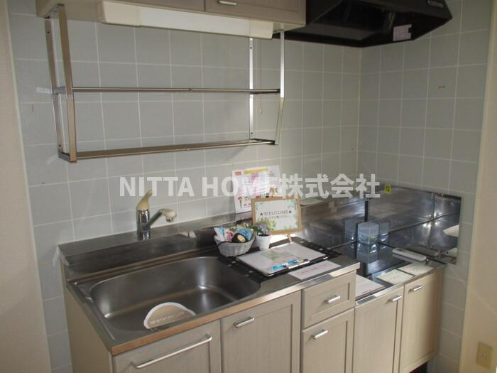 ヴェルジェのキッチン|収納付きのキッチン(^^♪ガスコンロ設置できます◎