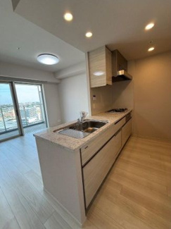 【キッチン】 | リーフィアタワー海老名ブリスコート | カウンターキッチン　ガスコンロ