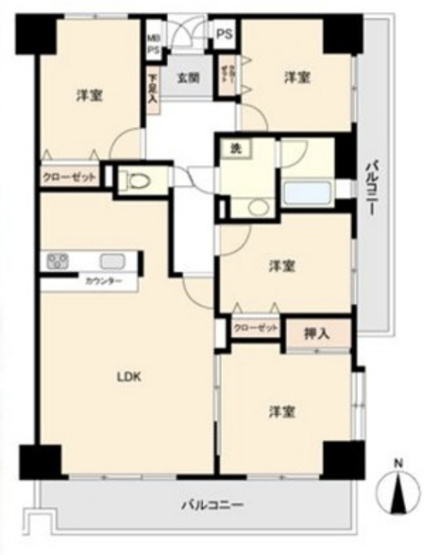 【間取り】 | ライオンズガーデン久喜参番館　中古マンション