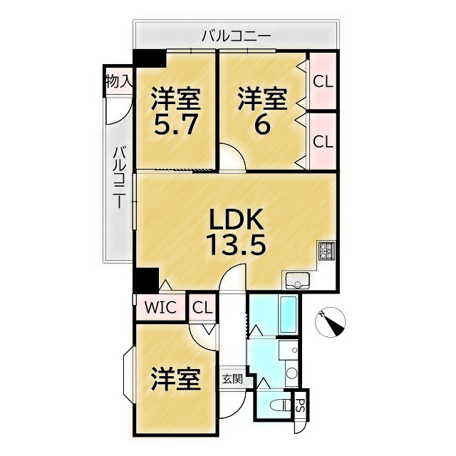 エクセル堀川の間取り