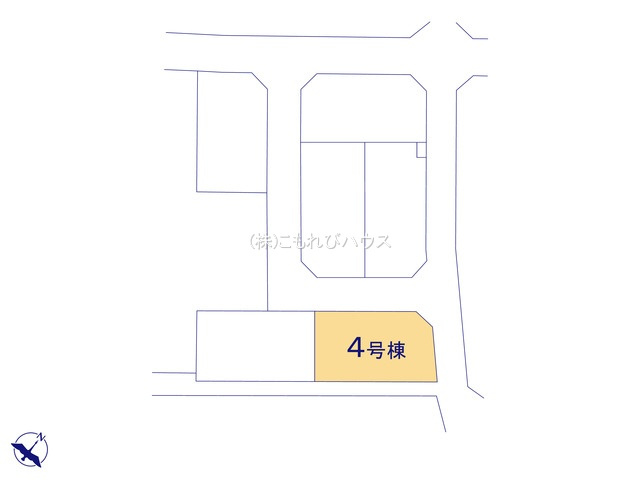 鴻巣市松原　新築一戸建て　リーブルガーデン　04の区画図|4号棟