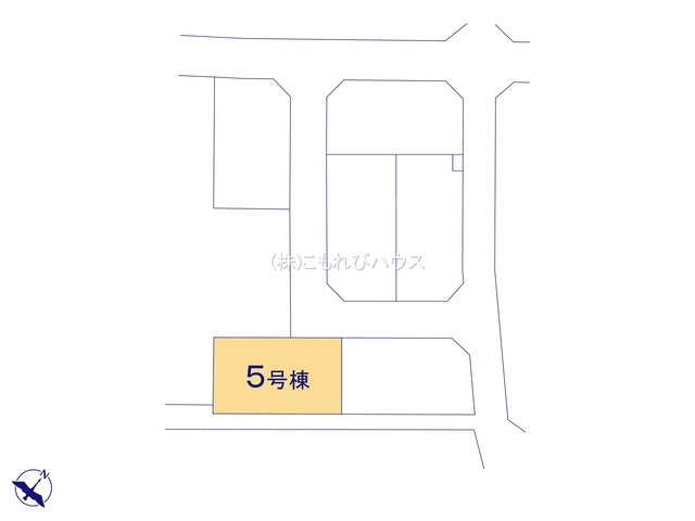 鴻巣市松原　新築一戸建て　リーブルガーデン　05の区画図|5号棟