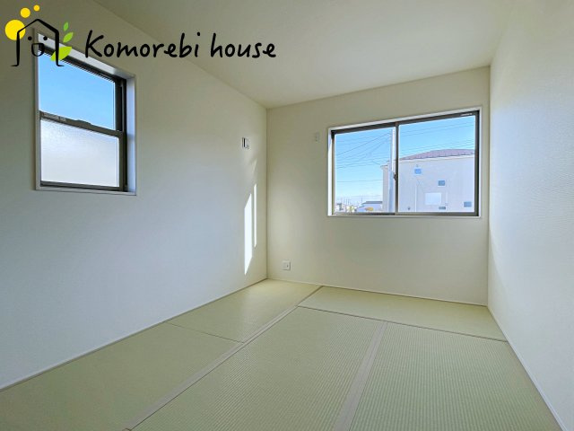鴻巣市松原　新築一戸建て　リーブルガーデン　07の和室|12/22　撮影済み