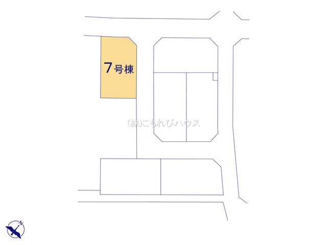 鴻巣市松原　新築一戸建て　リーブルガーデン　07の区画図|7号棟