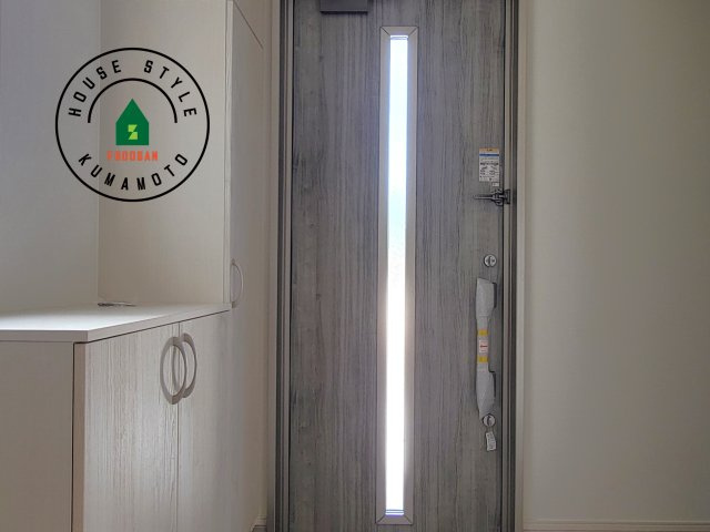 菊池市隈府第1‐2棟（2号棟）の内観：施工例|二重ロックでしっかり防犯対策ができます。