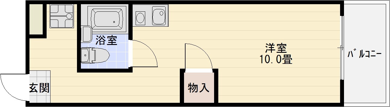 OMレジデンス柏原2の間取り|OMレジデンス２　間取り　1R
