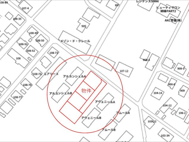 【土地】太田市新道町　C区画（全4区画）の地図|是非一度現地をご覧ください！