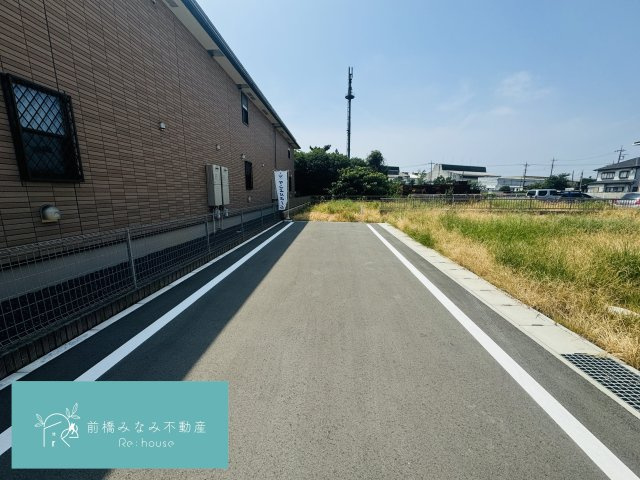 【土地】太田市新道町　C区画（全4区画）の前面道路含む現地写真|前面道路含む現地写真です