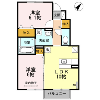 【間取り】 | D-room島西