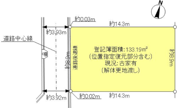 伊丹市昆陽東６丁目 土地の土地図|図面上の数値は現況測量図による参考数値です。