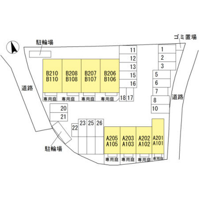 【区画図】 | D-room　MALDA　A棟
