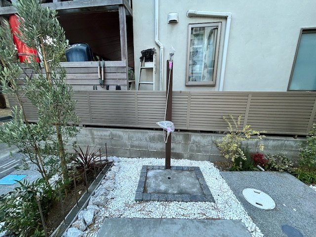 ◎茅ヶ崎市浜須賀　新築戸建　1号棟の外観|外シャワー付き◇◇