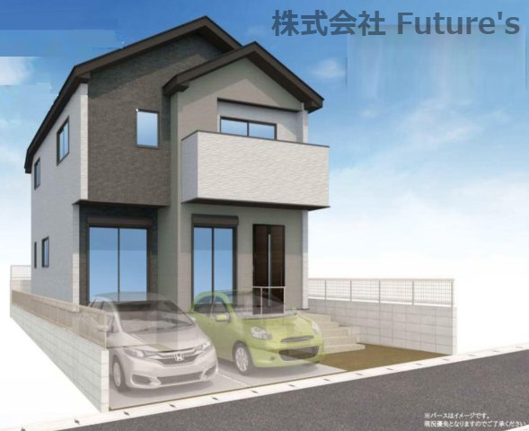 流山市西平井2丁目　新築戸建　全1棟の外観パース|「南流山」「流山セントラルパーク」「平和台」駅が利用可能な便利な立地です