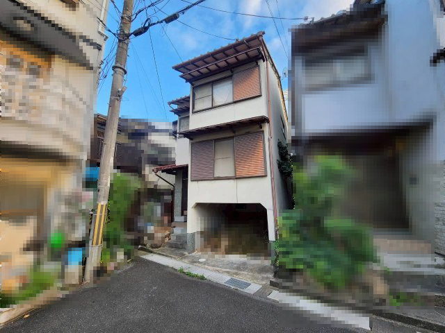 長岡京市神足北川原の外観|前道：幅員約3.8ｍ 間口約5ｍ