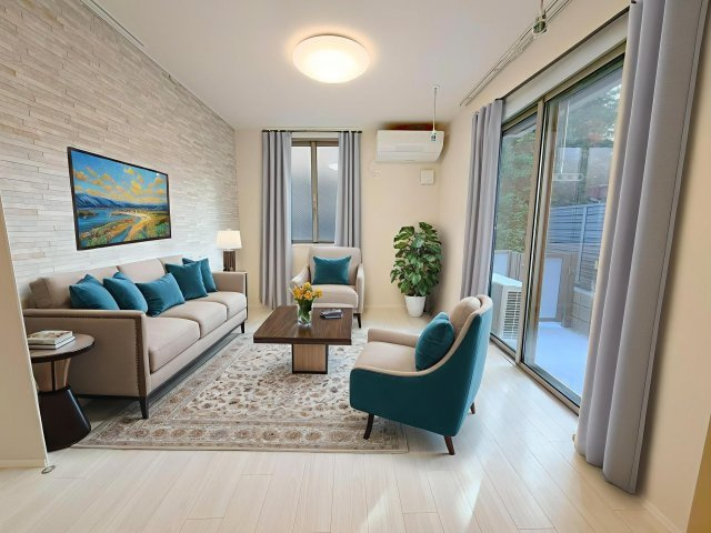 マグノリアＹの居間・リビング|CG家具のため実際は家具が付きません