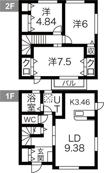 シャルム若菜IIIの間取り