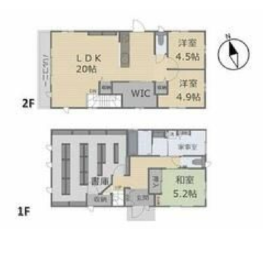 中古戸建　栃木市万町の間取り