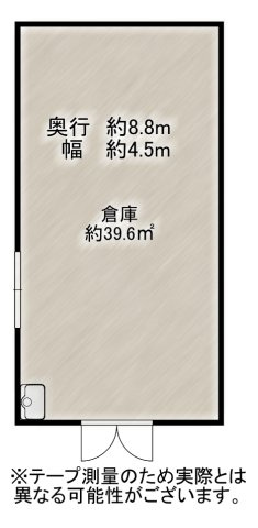 久々知西町二丁目貸工場の間取り|現況優先とします。