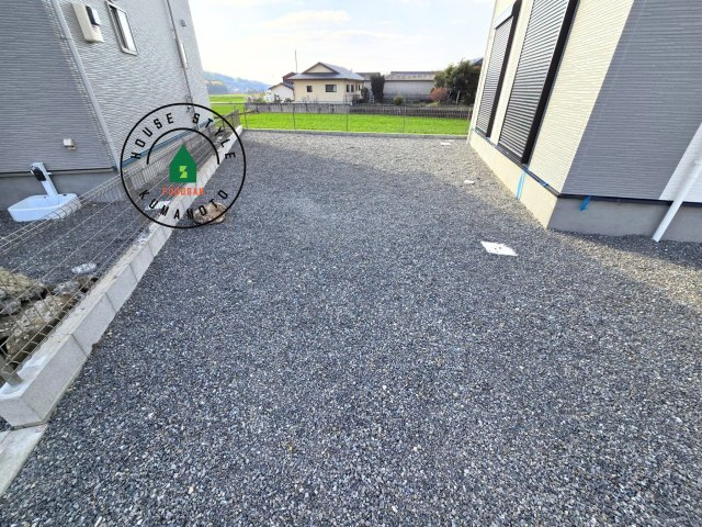 菊池郡大津町大字町第10‐2棟(1号棟)の庭|お庭で自由な時間を過ごせます。