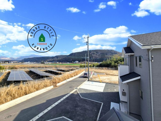 菊池郡大津町大字町第10‐2棟(1号棟)の展望|窓から緑が見える物件も魅力的です。