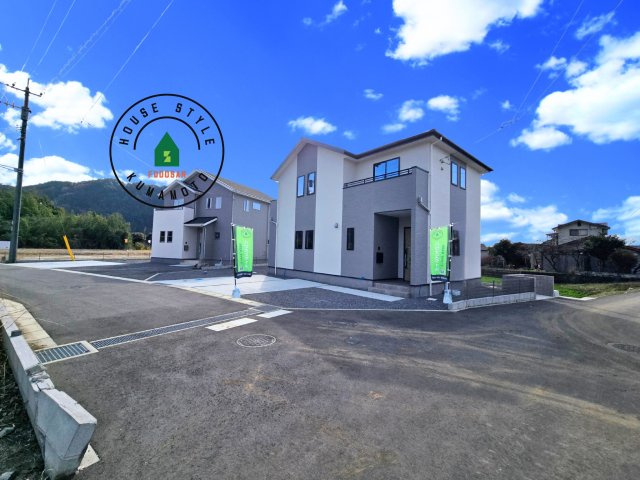 菊池郡大津町大字町第10‐2棟(1号棟)の前面道路含む現地写真|見学の時間などお気軽にお問い合わせ下さい。