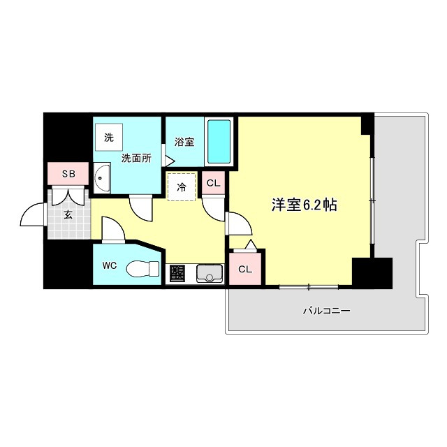 エスリード弁天町南の間取り