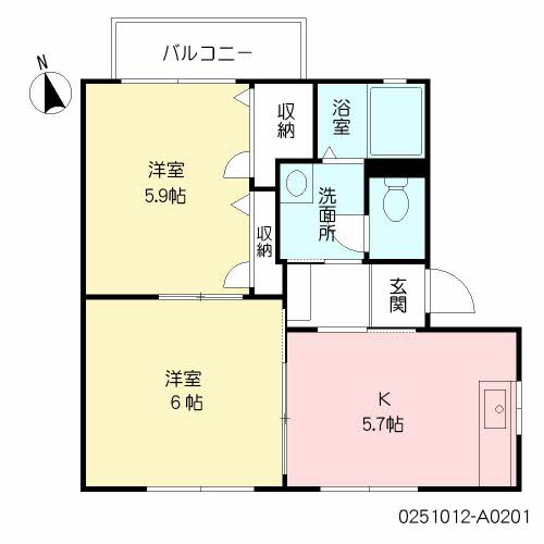 コムハウス壱番館の間取り