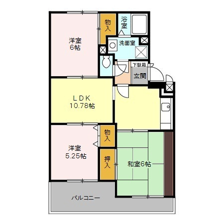 クレール清水の間取り