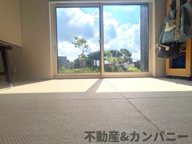 南白水の広々メーターモジュール築15年のおうち！！の庭|お隣はお散歩が気持ちいい公園♪