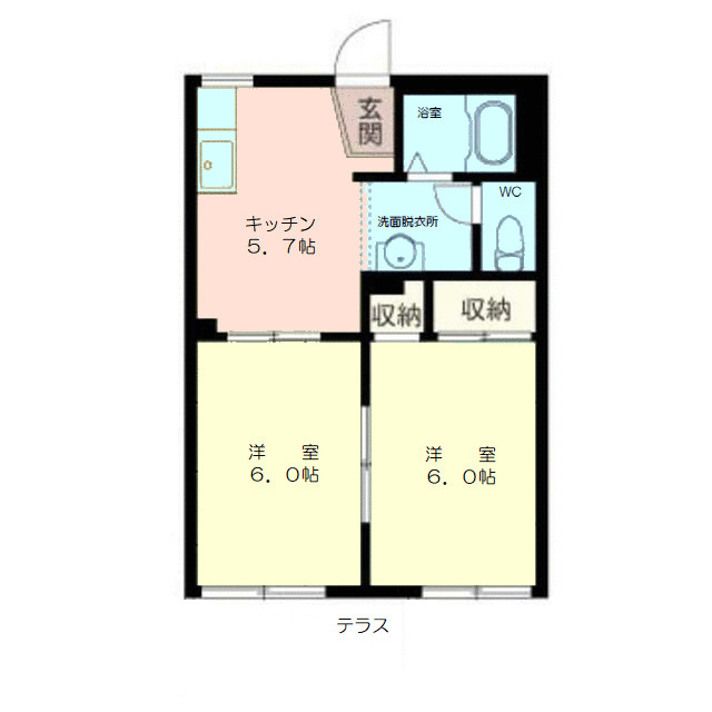 横浜市港南区上永谷2丁目のアパートの画像