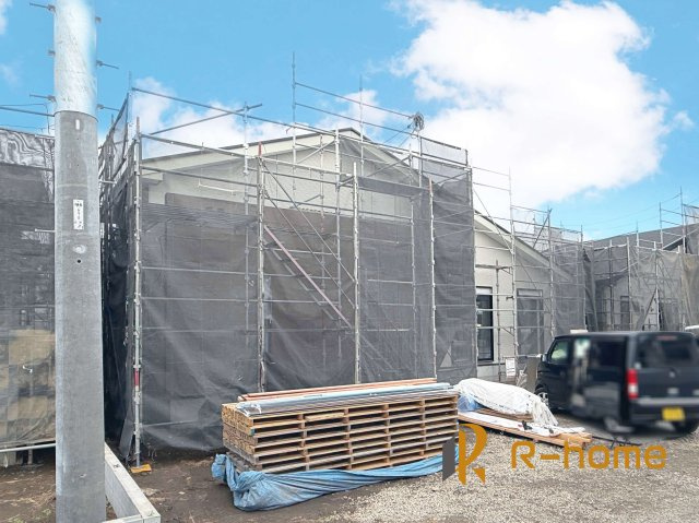 つくば市今鹿島9期　新築戸建て　2号棟の外観|2025年12月完成予定！近隣の同仕様完成物件をご見学いただけます♪