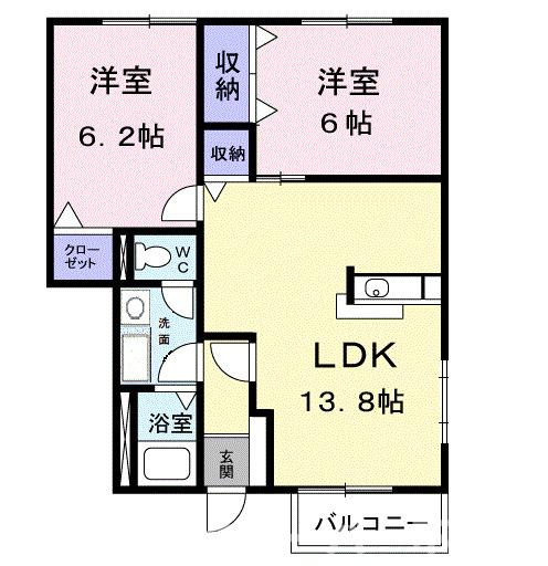 コートヤード　Ｂの間取り