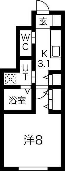 シンシア北上の間取り